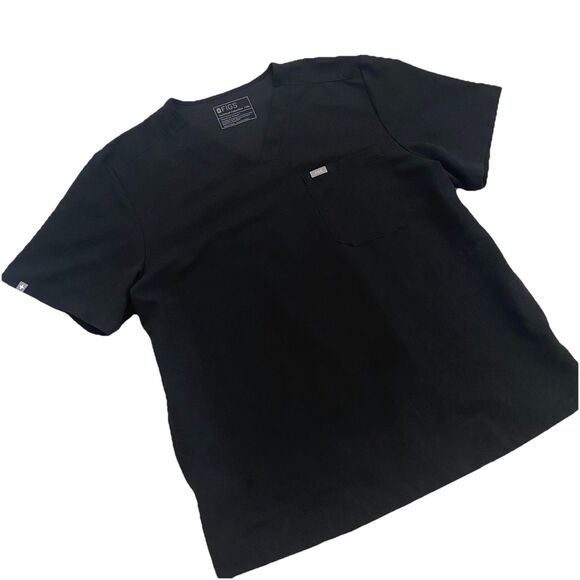 Figs Chisec Scrub Top TM3000 Black Size XXL - Picture 9 of 10